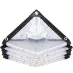1x2m b�che �tanche transparente avec ?illets, b�che imperm�able pour poulailler, bache transparentes ...