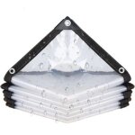 1x2m b�che �tanche transparente avec ?illets, b�che imperm�able pour poulailler, bache transparentes ...