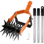 2 en 1 de 146 cm - longue poign�e r�glable - en acier inoxydable - r�sistant aux intemp�ries et � la ...