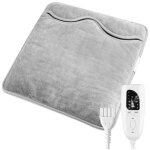 2 en 1 chauffe - pieds et coussin chauffant �lectrique, coussin chauffant 40x 40 cm avec 6 niveaux de ...