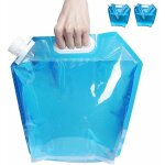 2 � 10l bidon d'eau pliable, r�cipient d'eau r�cipient d'eau potable r�utilisable pour le camping sportif ...