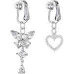 2 - 3pcs faux piercing nombril clip on piercing nombril acier chirurgical fake piercing de nombril avec ...