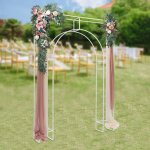 2. 4 m jardin arc mariage arc m�tal rose arcs or ballon arc m�tal cadre blanc