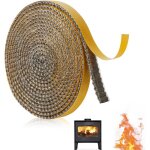 2. 5m joint insert chemine autocollant, oints fibre de verre, chaleur, colle refractaire, joint insert ...