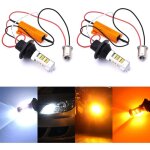 2 ampoules led py21w, bau15s 12 - 18v canbus direction + feux de jour drl