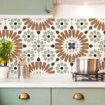 99dco - 2 bandeaux xl de crdence adhsifs pour cuisine - marsiho rouge - aluminium - 2x(120x45 cm)