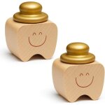 2 bo�tes � dents de lait personnalis�es pour enfants, id�al petit cadeau f�e des dents