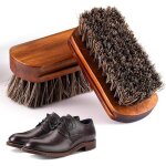 2 brosse  chaussures brosse de polissage en crin de cheval convient pour le nettoyage et l'entretien ...
