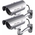 Jamais utilis] lot de 2 camras factices, camras extrieures factices pour utilisation intrieure ou ...