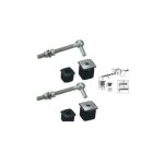 Locinox - 2 charnières avec bouchons alu pour portillon de jardin avec tige filetée 180 mm pour profil ... Locinox - 2 charnières avec bouchons alu pour portillon de jardin avec tige filetée 180 mm pour profil ...