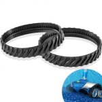 2 chenilles adaptables pour zodiac mx6 mx8 mx9, pneus de robot nettoyeur piscine baracuda r0526100 - ...