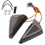 2 clignotants led triangulaires universels en forme de l, feux de route, blanc et jaune, de debuns 2 clignotants led triangulaires universels en forme de l, feux de route, blanc et jaune, de debuns