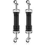 2 clips � double extr�mit� pour collier de chien, sangles de connecteur r�fl�chissantes r�glables en ...