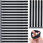 (2 cm � 30 cm, noir) 20 serre - c�bles, serre - c�bles r�utilisables, serre - c�bles en nylon r�glables, ...