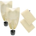 2 couvertures protection gel plantes hiver, avec fermeture glissire / cordon serrage, pour plantes / ...