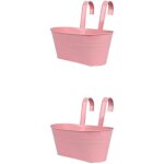 2 ensemble de pot de fleurs suspendu polyvalent avec diff�rentes couleurs arc - en - ciel, jardini�res ...