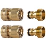 2 ensembles de raccord tuyau d'arrosage laiton 12 mm, adaptateur robinet tuyau arrosage pour jardin, ...