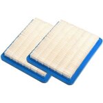 2 filtres air pour tondeuse pouss�e, remplacement briggs stratton quantum, filtre papier bleu, pour tondeuses ...