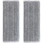 2 housses de recharge microfibre balai balai auto clean and dry remplacement microfibre / tampons pour ...