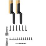 [jamais utilis�] lot de 2 kits d'ancrage de r�paration de poteau de cl�ture, piquets de r�paration pour ...