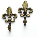 2 lot crochets muraux, crochets d�coratifs, crochets muraux rideaux, crochets pour rideaux en m�tal, ...