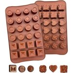 2 moules  chocolat, moules  chocolat, 24 cavits, moules en silicone, moule antiadhsif pour chocolat, ...