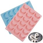 2 moules silicone vanillekipferl, moules  ptisserie en silicone alimentaire pour biscuits, gteaux, ...