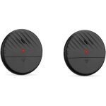 2 packs alarme de fen�tre de porte avec capteur de vibration noir125db d�tecteur de cambriolage fin et ...