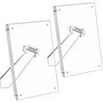 2 pack cadre photo, cadre photo en acrylique transparent avec aimants pour affichage sur table
