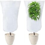 2 pack housse d'hivernage pour plantes, voile hivernage plante exterieur protection plante hiver pour ...