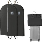 Jamais utilis�]2 packs housse vetements � suspendre 110 60 10cm, housse costume voyage avec poign�es ...
