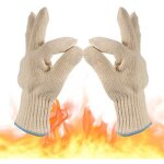 2 paires gant anti brulure cuisine gant four anti chaleur gant barbecue int�rieur et ext�rieur coton ...