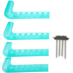 2 paires de prot�ge - lames portables pour patins � glace, protections de lames r�glables pour patins ...