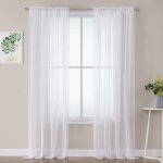 2 panneaux rideaux voilages tissu polyester doux semi - transparent couleur pure voilage de fenêtre lisse ... 2 panneaux rideaux voilages tissu polyester doux semi - transparent couleur pure voilage de fenêtre lisse ...