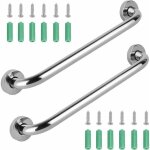 2 pcs acier inoxydable barre d'appui de bain, barre d'appui en inox murale robuste poign�e, barre d'appui ...
