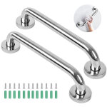 2 pcs acier inoxydable barre d'appui de bain, barre d'appui en inox murale robuste poign�e, barre d'appui ...