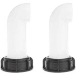 Fitags - 2 pcs adaptateur de rservoir d'eau, vanne cuve a eau, adaptateur de rservoir de vidange ibc ...
