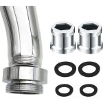 2 pcs adaptateurs de robinet universels connecteur a�rateur de robinet en laiton adaptateurs de filetage ...
