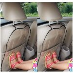 2 pcs auto housse de sige, sige auto voiture de couverture protection pour les enfants boue mat propre ...