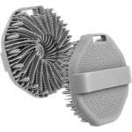 2 pcs brosse  rcurer en silicone pour le corps, brosse de bain avec crochet pour une exfoliation douce, ...
