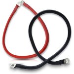 2 pcs cable batterie onduleur avec borne � anneau fil de cuivre, c�ble de batterie 12v, 16mm� 5awg 50cm, ...