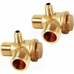 2 pcs clapet anti retour compresseur, 3 ports compresseur d'air clapet anti retour 20×16×10mm pour raccords ... 2 pcs clapet anti retour compresseur, 3 ports compresseur d'air clapet anti retour 20×16×10mm pour raccords ...