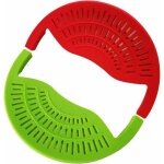 2 pcs clip - on silic�ne passoire filtre snap passoire, passoire �gouttoir � clips avec entonnoirs pliable ...