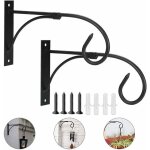 2 pcs crochet suspension en fer forg� support plante suspendue anti - rouille crochet mural � visser ...