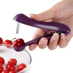 2 pcs d�noyauteurs de cerises, jujube pour �limination rapide des pierres de fruits, enl�vement rapide ...
