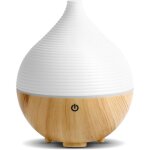 2 pcs diffuseur d'huile essentielle, 160ml ultrasonique diffuseur huiles essentielles electrique, 7 couleurs ...