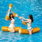 2 pcs ensemble flottant gonflable jouets, enfants adultes pool party jeux de sports nautiques connectez ...