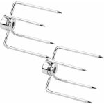 2 pcs fourchette tourne broche fourchette  barbecue pour rtissoire  gril outil pour barbecue - -