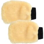 2 pcs gants de lavage microfibre gants de nettoyage auto schage rapide sans rayures pour voiture