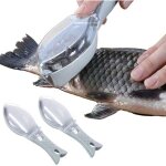 2 pcs grattoir  cailles de poisson, poisson ecaille nettoyage ecailleur poisson professionnel pour ...